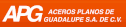 logo de Aceros Planos de Guadalupe